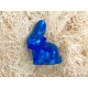 Sitzhase  11cm Zartbitter Blitzblau