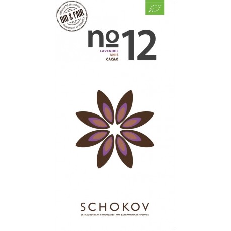 Schokov No. 12 70% mit Lavendel & Anis (AT-BIO-401)