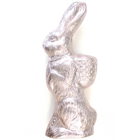 Osterhase groß silber Vollmilch